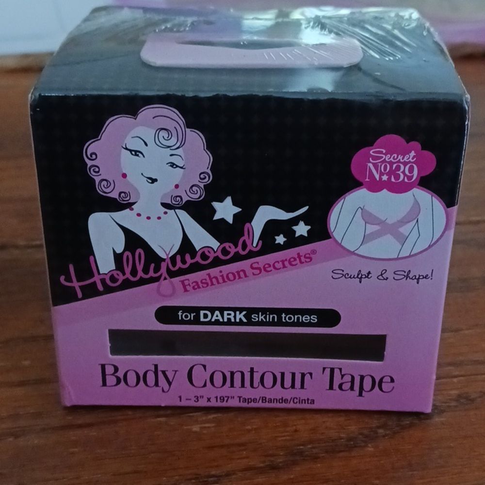 Hollywood Fashion Secrets Body Contour Tape Dark Skin Tone New Unopened